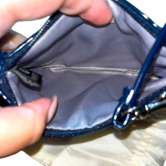 COACH Poppy Quilted Cobalt Blue Gloss Small Wristlet, NWT & Dustbag - Picture 10 of 16